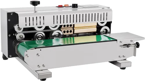 Miniatura 13 de Máquina selladora de banda continua para bolsas VEVOR, ancho de sello de 0.24-0.47 pulg/6-12 mm, máquina selladora de banda horizontal con control