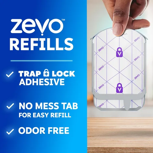 Miniatura 2 de Zevo Cartuchos de Recarga Oficiales para Trampa de Insectos Voladores - Compatible con la Trampa Zevo y la Trampa para Moscas de Interior MAX