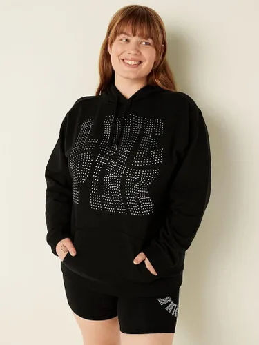 Miniatura 3 de Victoria's Secret Sudadera con capucha Campus de forro polar rosa