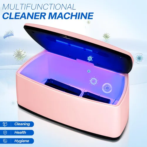 Miniatura 2 de Esterilizador de herramientas de uñas, función de limpieza de luz azul de doble tubo, enchufe USB, gran capacidad de 1 litro para herramientas