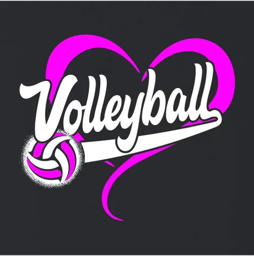 Miniatura 3 de Go All Out Sudadera con capucha recortada para mujer, diseño de corazón de voleibol, idea de regalo