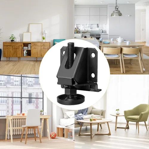 Miniatura 6 de Sanchamy Pies niveladores de muebles de alta resistencia, nivelador de patas de mesa ajustable, pies de nivelación para muebles, mesa, armarios