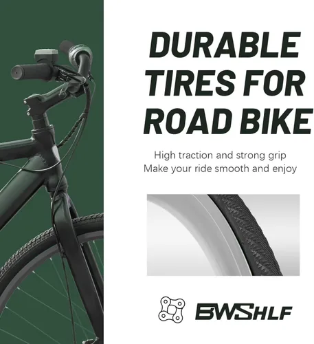 Miniatura 4 de BWSHLF 700x23/25/28/35c Road Bike Tire, Folding Bead Replacement Cycling Bicycle Tires Black Durable 2 Pack 700x28C/Negro