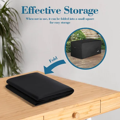 Miniatura 4 de Cubierta para Caja de Cubierta - Poliéster Oxford 600D Extra Resistente, Cubierta para Caja de Cubierta 100% Impermeable 52" L x 26.7" A x 26.7" Al