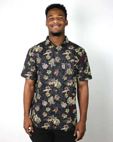 Miniatura 2 de STAR WARS Men's Boba Fett Floral Button Down Shirt