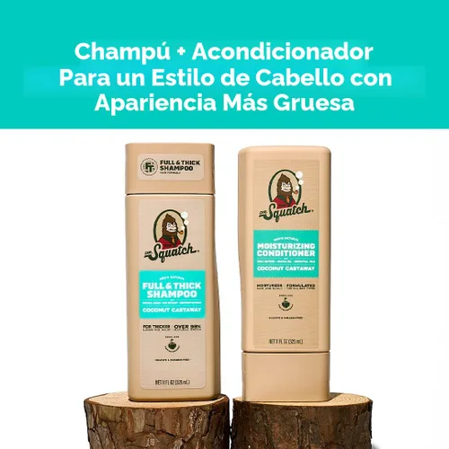Miniatura 2 de Dr. Squatch Juego de champú y acondicionador completo + grueso para hombre, para un cabello más completo y más grueso, champú y acondicionador