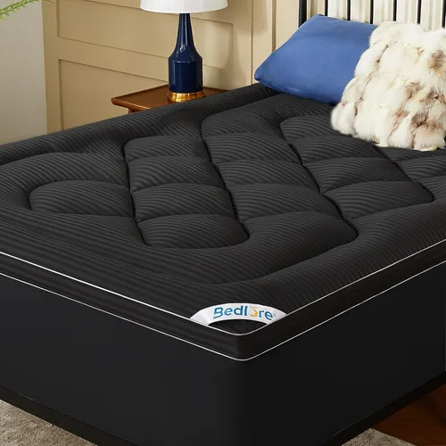 Miniatura 10 de BEDLORE Cubrecolchón tamaño King, Almohadilla Superior Gruesa Pillow Top para Alivio del Dolor de Espalda, Funda de Colchón Suave Refrescante