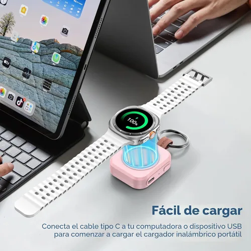 Miniatura 6 de para Cargador de Samsung Galaxy Watch, Cargador portátil de 1200 mAh para Samsung Galaxy Watch 8/8 Classic/7/Ultra/6/6 Classic/5/5 Pro/4/3, Active