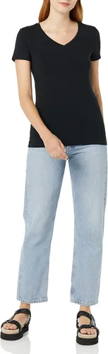 Miniatura 4 de Tienda Essentials Camiseta de manga corta con cuello en V para mujer, multipacks