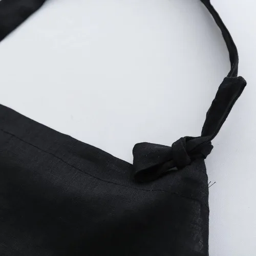 Miniatura 4 de Amazhiyu Delantal de cocina de lino puro con bolsillos para mujeres y hombres, cocinero, barbacoa, manualidades