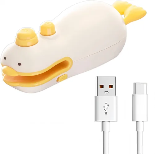 Mini sellador de bolsas, sellador y cortador 2 en 1, sellador térmico magnético y colgante recargable por USB, accesorios de cocina lindos y