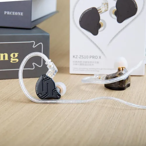 Miniatura 3 de KZ ZS10 Pro X - Auriculares para juegos, monitor intrauditivo KZ, monitor de oído mejorado 4BA 1DD con cable, auriculares IEM multicontrolador