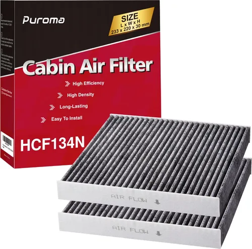 Miniatura 8 de Puroma Filtro de aire de cabina con carbón activado, repuesto para CP134, CF10134, Honda & Acura, Civic, CR-V, Odyssey, CSX, ILX, MDX, RDX, AT134