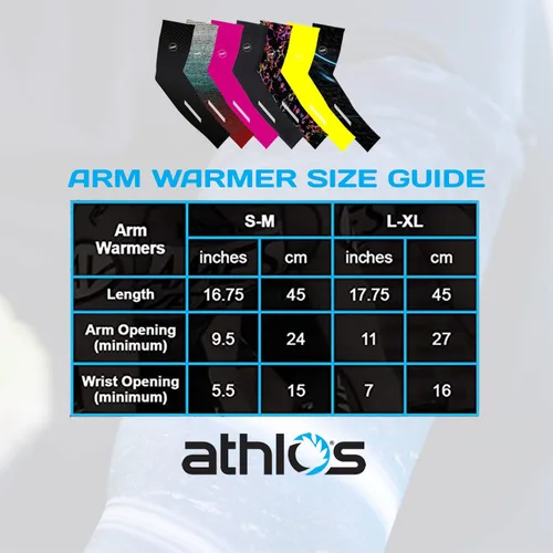 Miniatura 5 de athlos - Calentadores de brazos para ciclismo, correr y protección solar - Para hombres y mujeres