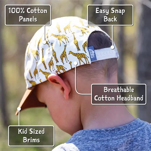 Miniatura 4 de JAN & JUL Gorra de béisbol de algodón 50+UPF (bebé, niño, niños)