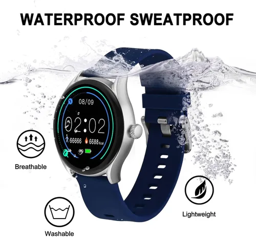 Miniatura 69 de BISONSTRAP Correas de reloj de silicona, correas de reloj delgadas con liberación rápida, 0.787 in, negro con hebilla negra