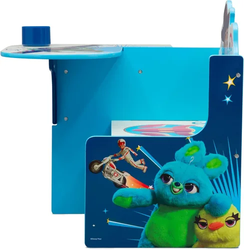 Miniatura 17 de Delta Children - Silla de escritorio con cubo de almacenamiento + Organizador de almacenamiento de juguetes con diseño de 6 contenedores