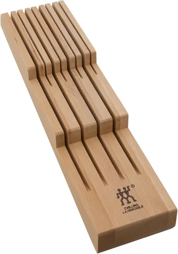ZWILLING Organizador de cuchillos para cajón, 8 ranuras, de madera de haya beechwood