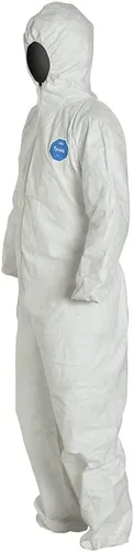 Miniatura 3 de DuPont Tyvek 400 TY127S - Overol protector desechable con capucha y puño elástico, color blanco