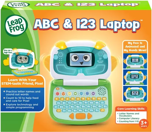 Miniatura 7 de LeapFrog ABC y 123 Laptop para preescolares de 3 a 7 años, color verde