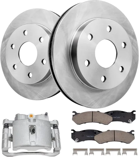 Miniatura 102 de Detroit Axle - Rotores de freno para Nissan NV2500 NV3500 NV1500 NV1500 2012-2021, repuesto de rotores de freno de disco: rotor delantero de 14.17