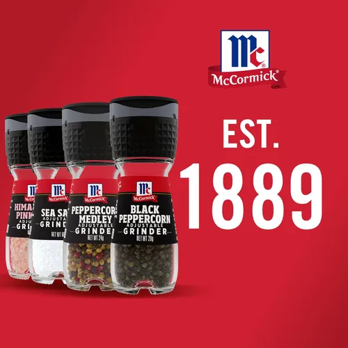 Miniatura 18 de Paquete de variedad de molinillos de sal y pimienta McCormick, sal rosa del Himalaya, sal marina, pimienta negra y mezcla de pimienta, 6.47 oz