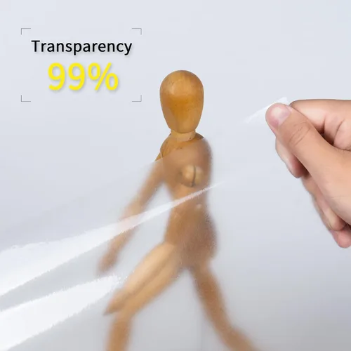 Miniatura 3 de Papel de contacto transparente, hoja protectora de pared de plástico, papel adhesivo transparente para despegar y pegar, protector de cubierta