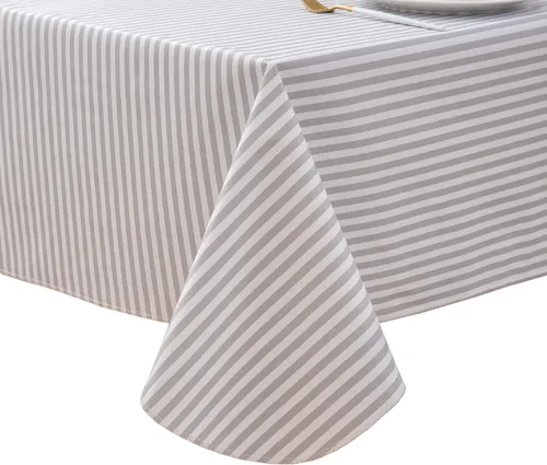 Miniatura 9 de Pioggia Mantel de vinilo con parte trasera de franela, impermeable, a prueba de aceite, mantel de PVC, cubierta de mesa de plástico lavable a prueba