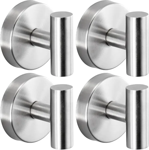 Miniatura 17 de Ganchos de ventosa para ducha - Ganchos reutilizables para baño para toallas, batas y lofa - Montaje sin taladro en cocina, paredes, metal, vidrio