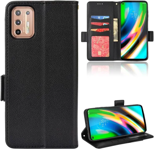 Miniatura 248 de Funda de piel sintética compatible con Motorola Moto E22 4G, funda de piel sintética compatible con Motorola Moto E22i 4G, color negro