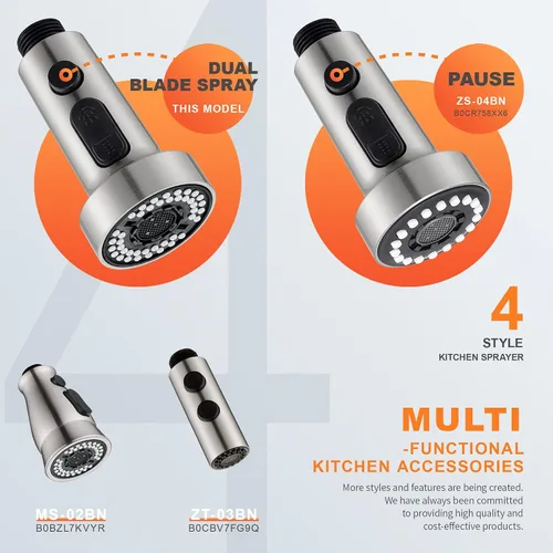 Miniatura 5 de TIORIY Cabezal Rociador Extraíble de Reemplazo - para Cabezal Rociador de Grifo de Cocina con 15 Adaptadores, Boquilla de Pulverización de Grifo