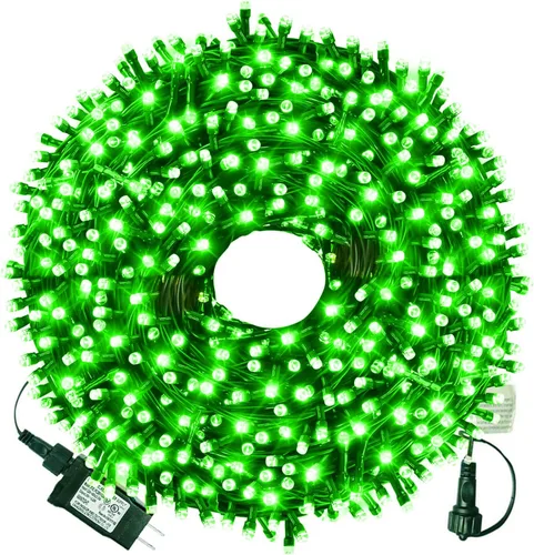 Miniatura 10 de XTF2015 Luces de Navidad LED de 105 pies con 300 LED, Enchufe de Extremo a Extremo, 8 Modos, Luces de Navidad Certificadas UL para Exteriores e