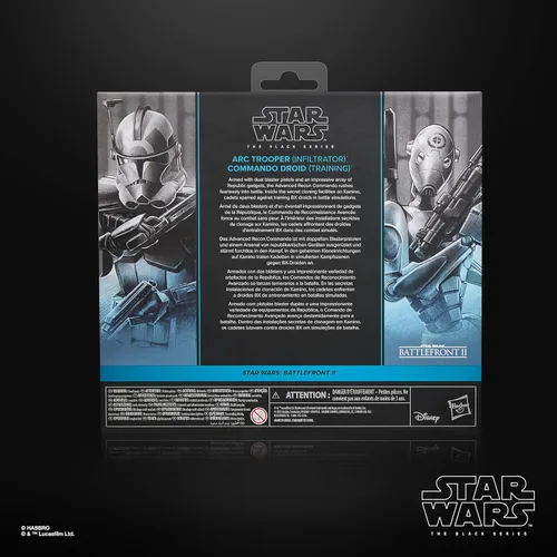 Miniatura 11 de STAR WARS The Black Series ARC Trooper (Infiltrator) y Commando Droid (entrenamiento), Battlefront II - Figuras de acción coleccionables prémium