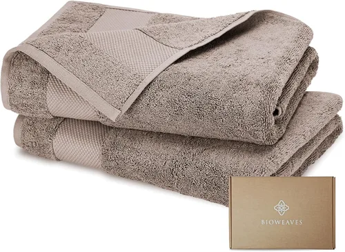 Miniatura 6 de BIOWEAVES 100% Algodón Orgánico 700 GSM Suave Juego de Toallas Premium de 6 Piezas Certificado GOTS, 2 Toallas de Baño, 2 Toallas de Mano y 2 Paños