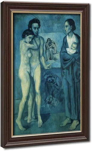 Miniatura 10 de La Vie. Life 1903 by Pablo Picasso Posters Prints Canvas Deco Paintings Vintage Wall Art For Offices Living Rooms And Bedrooms Hanging Frame 8" L X