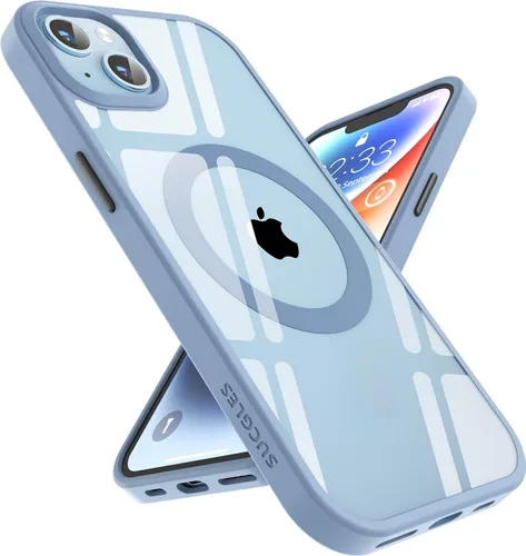 Miniatura 57 de SUCGLES Funda para iPhone 13 Pro Max con MagSafe, imán ultra fuerte N56, protección contra caídas de 12 pies, antiamarilleo, funda magnética