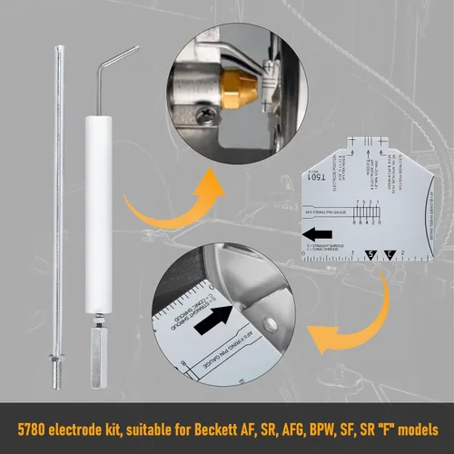 Miniatura 4 de FSCLB Kit de electrodos 5780 para modelos Beckett AF, SR, AFG, BPW, SF, SR"F