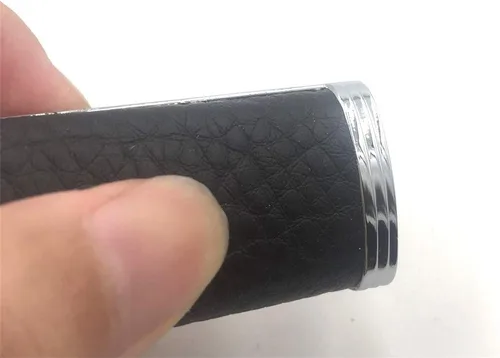 Miniatura 4 de Funda de cuero de metal para encendedor BIC Mini J5 Negro