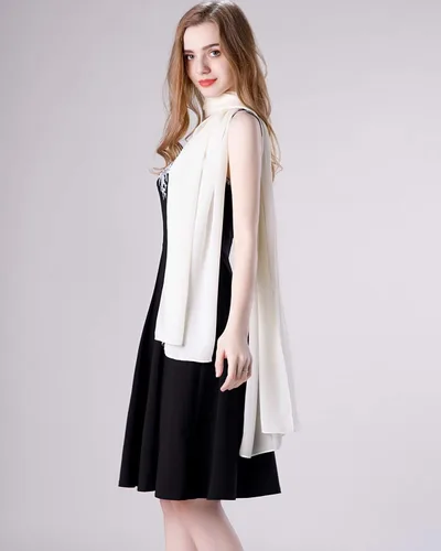 Miniatura 42 de Chales/mantones de gasa suave para vestidos, accesorios de mujer