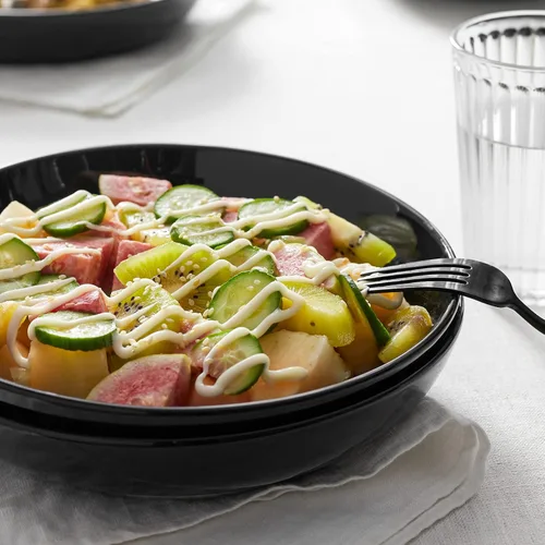 Miniatura 2 de Y YHY Tazones para pasta de 30 onzas, cuencos grandes para servir ensalada, cuencos de sopa poco profundos, cuencos de porcelana para pasta, juego