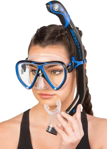 Miniatura 5 de Cressi - Juego de snorkel para adulto en silicona cómoda y pura, máscara y snorkel semiseco Ikarus & Orion
