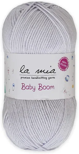 Miniatura 82 de 1 madeja La Mia Baby Boom, hilo acrílico 100% antipilling para tejer y ganchillo para tejer y ganchillo, 3.53 oz (3.5 onzas) / 820.2 ft