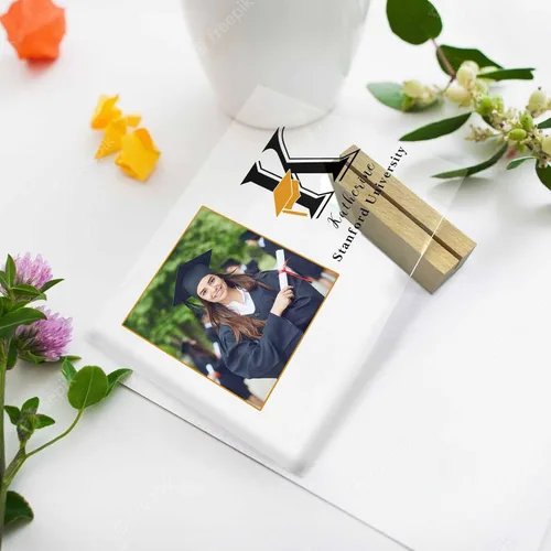 Miniatura 4 de InterestPrint Placa acrílica de graduación personalizada para la clase de 2023, marcos de fotos acrílicos de graduación, letrero acrílico