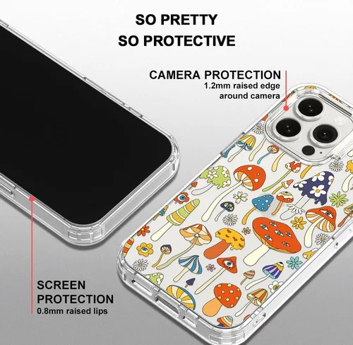 Miniatura 4 de MOSNOVO Funda para iPhone 15 Pro Max, [Protección contra caídas de grado militar Buffertech de 6.6 pies] [Tecnología antidespegado] Diseño de funda