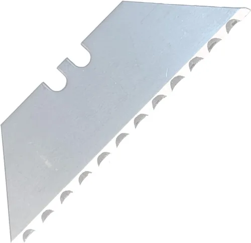Miniatura 6 de Cuchillas dentadas para cuchillo utilitario – Paquete de diez maquinillas de afeitar de sierra SK5 de alta resistencia para reemplazo de cortador