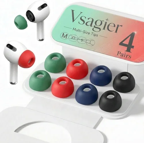Miniatura 20 de Almohadillas de repuesto de espuma viscoelástica para AirPods Pro 1 y 2 Gen, puntas de auriculares ultra suaves con cancelación de ruido, ajuste