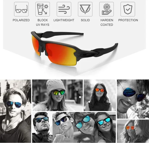 Miniatura 3 de Lentes de repuesto polarizadas compatibles con gafas de sol Oakley Gascan Azul 0