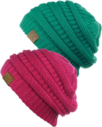 Miniatura 64 de Gorro a la moda de tejido suave abultado, cálido y elástico de C.C