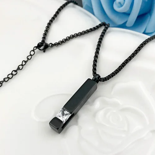 Miniatura 94 de YOUFENG collar con urna para cenizas, cubos de piedras natales, urna para cenizas humanas, collar de urna de cremación, relicario, recuerdo