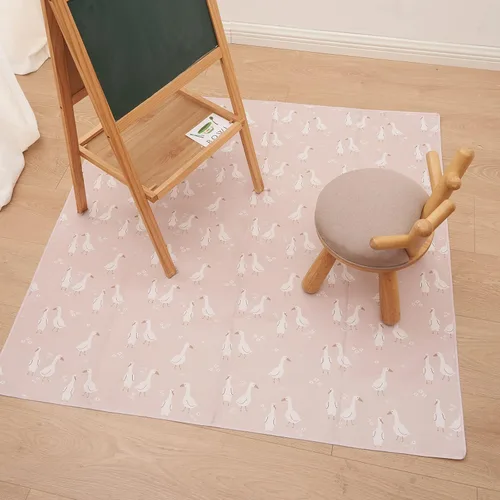 Miniatura 8 de Tapete de salpicaduras para debajo de la silla alta, artes/manualidades, tapete lavable para derrames de bebé, impermeable, antideslizante, tapete